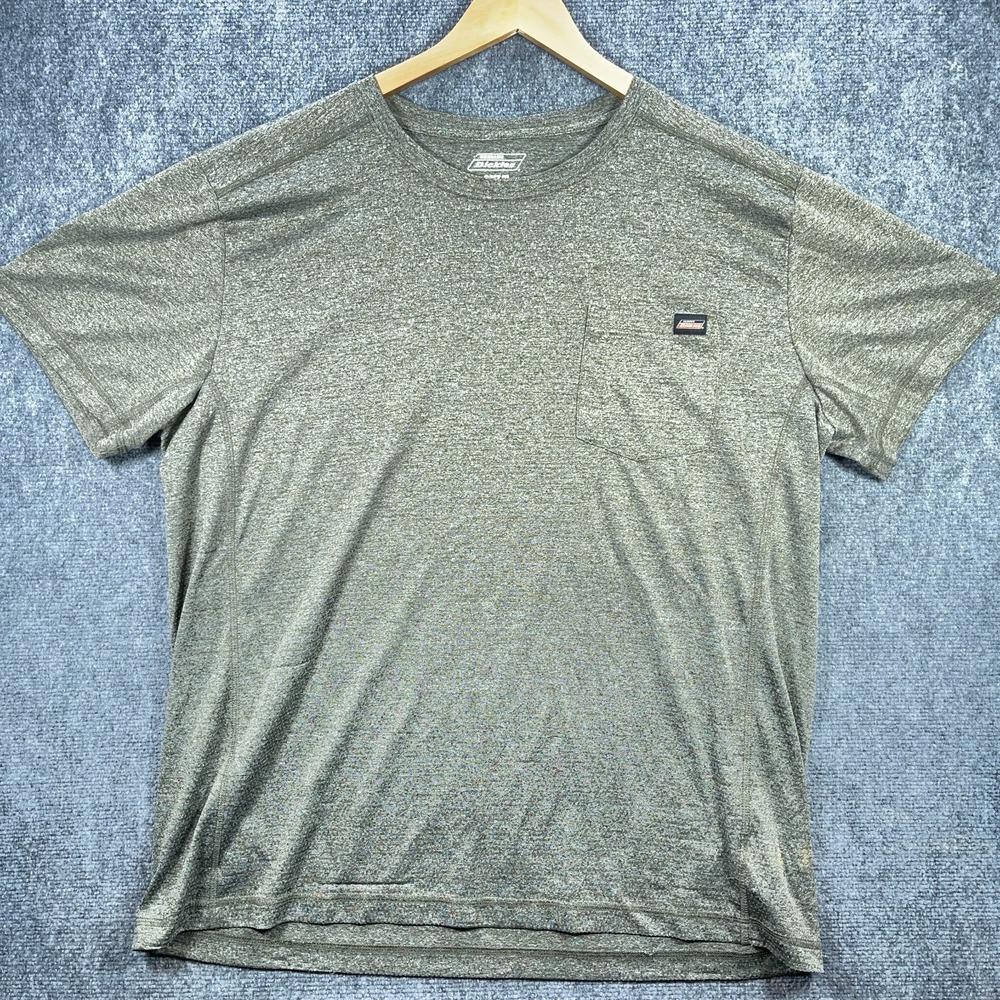 Dickies Shirt Mens 2XLT Green Mesh Active Lightweight Casual Outdoor #AB682 - Picture 2 of 7